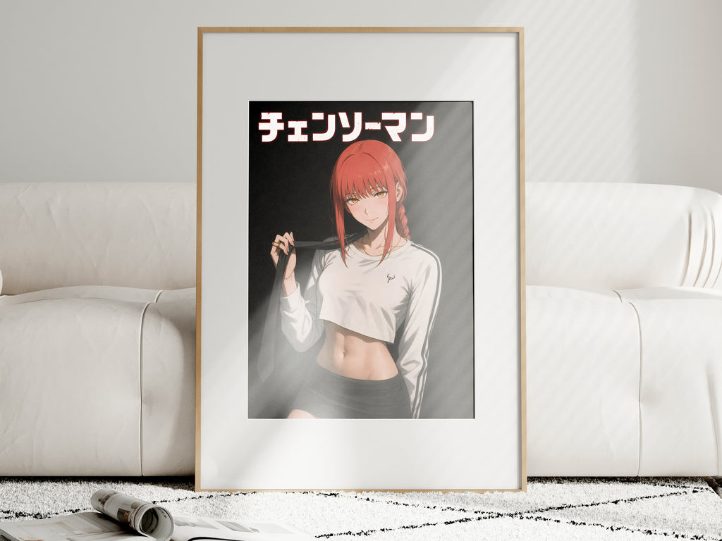 Chainsaw Man Makima Black Skirt Flash Portrait Anime Poster — i01463