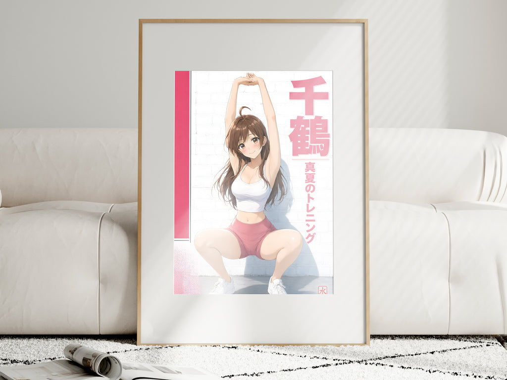 Rent a Girlfriend Chizuru White Brick Stretch Anime Poster — i01463