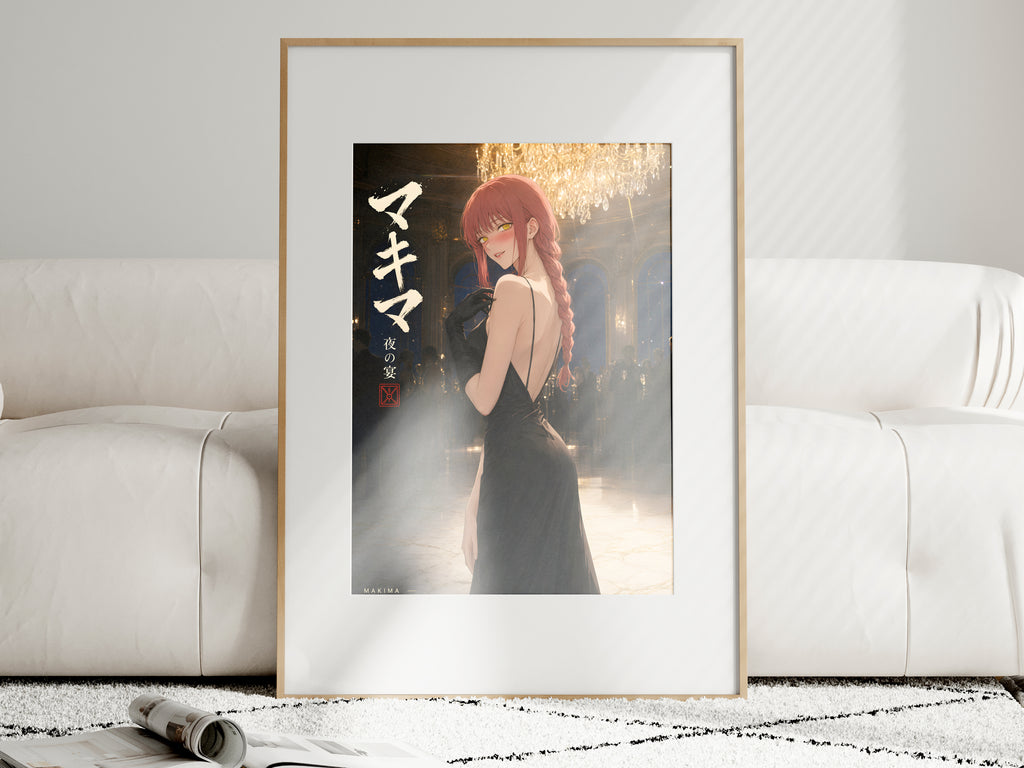 Chainsaw Man Makima Chandelier Gala Gown Anime Poster — i01463