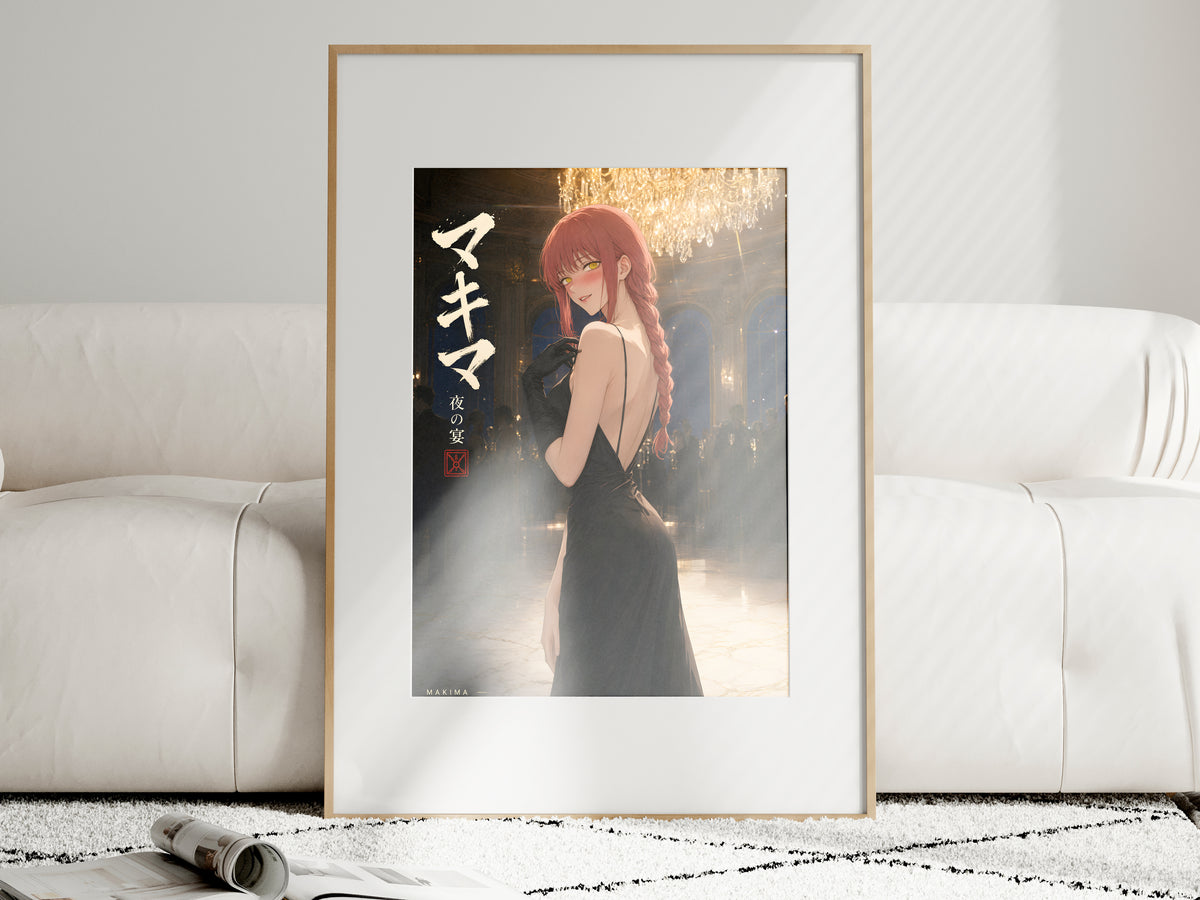 Chainsaw Man Makima Chandelier Gala Gown Anime Poster — i01463