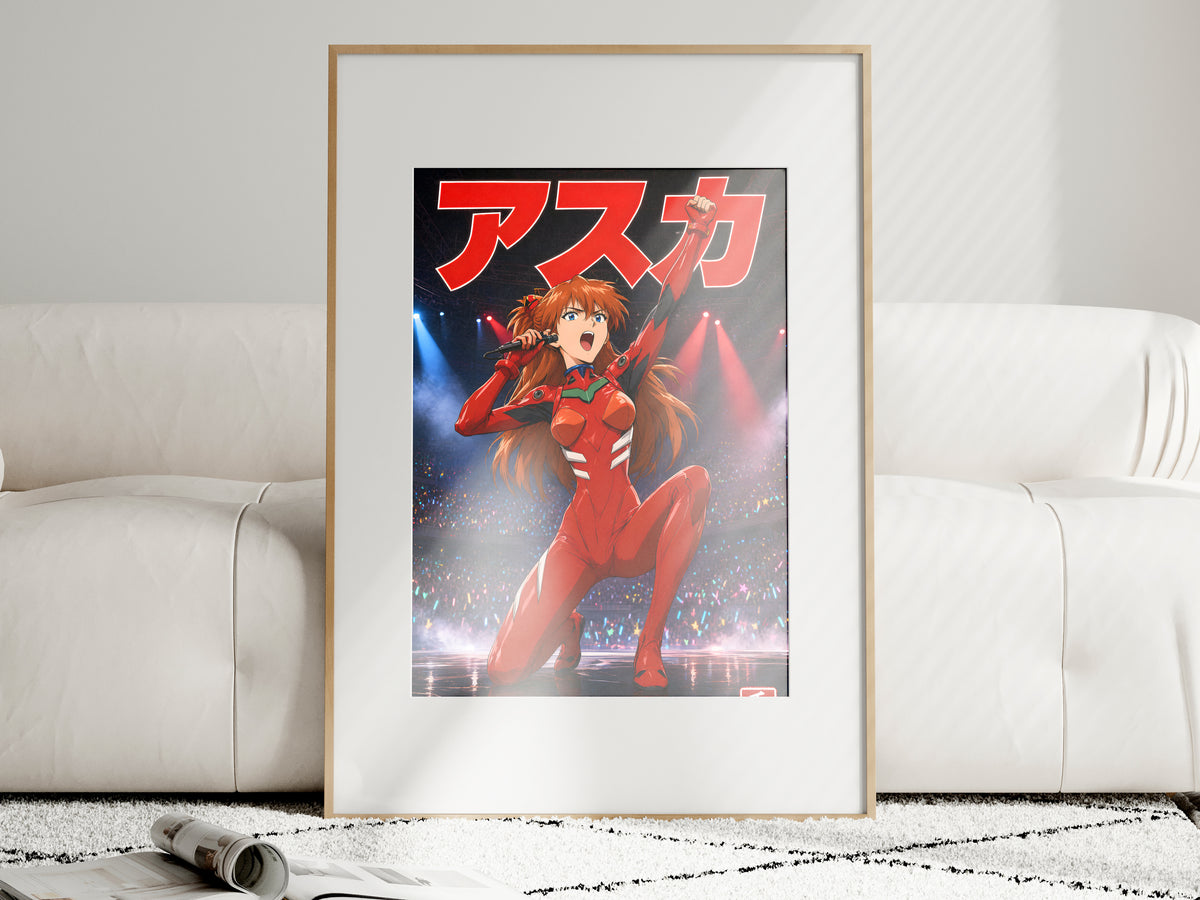 Evangelion Asuka Concert Stage Anime Poster — i01463