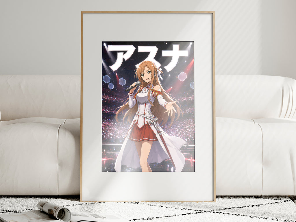 Sword Art Online Asuna Concert Stage Anime Poster — i01463