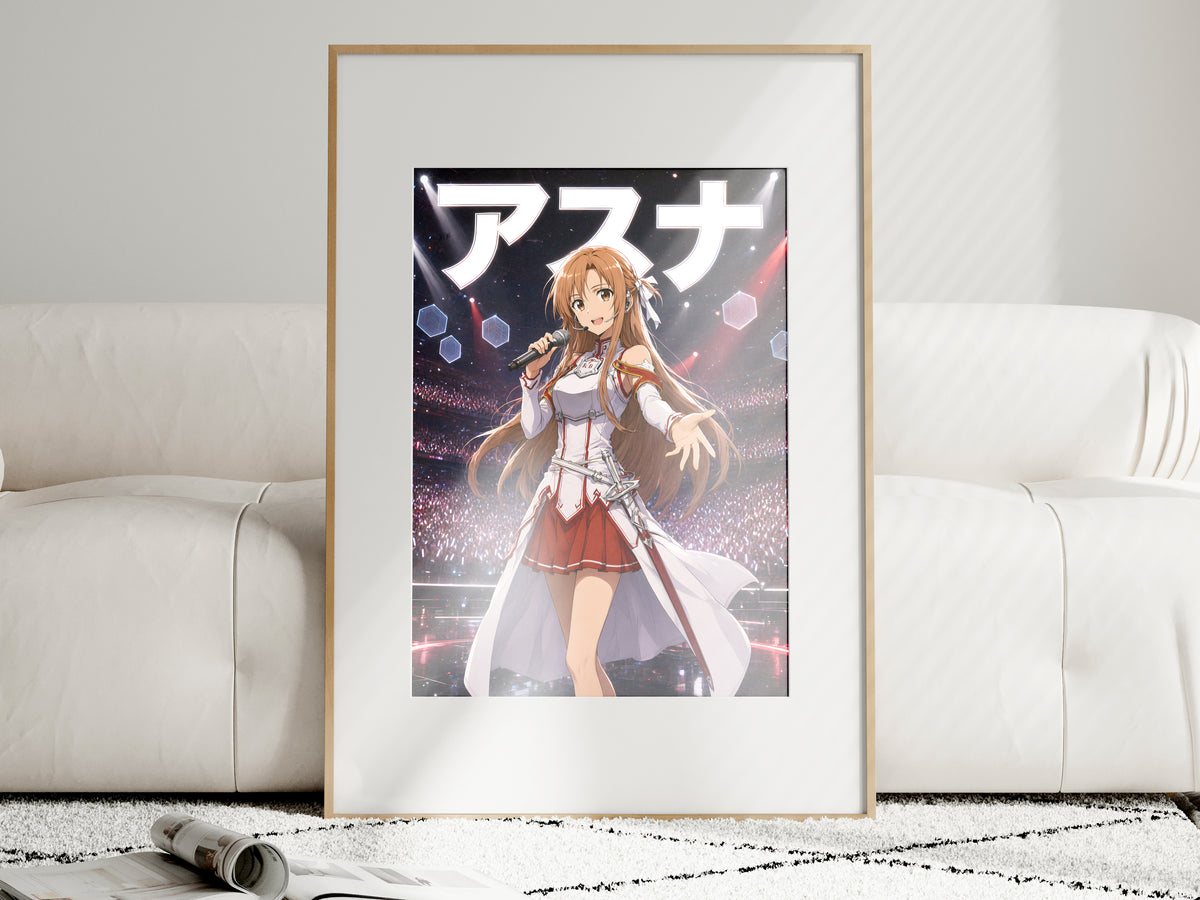 Sword Art Online Asuna Concert Stage Anime Poster — i01463