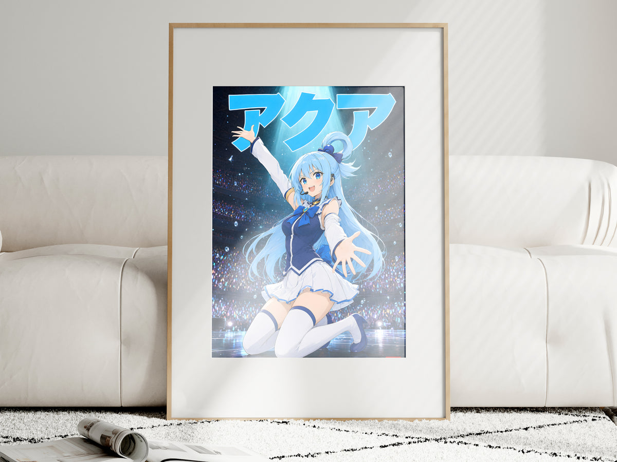KonoSuba Aqua Concert Stage Anime Poster — i01463