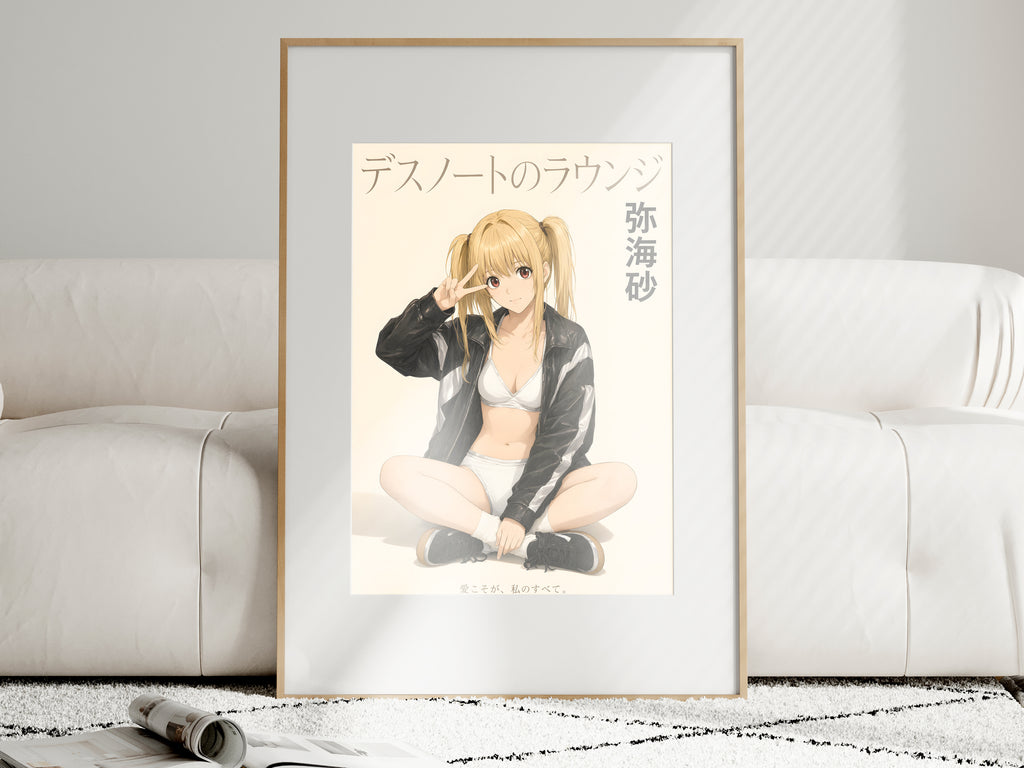 Death Note Misa Black Jacket Lounge Anime Poster — i01463