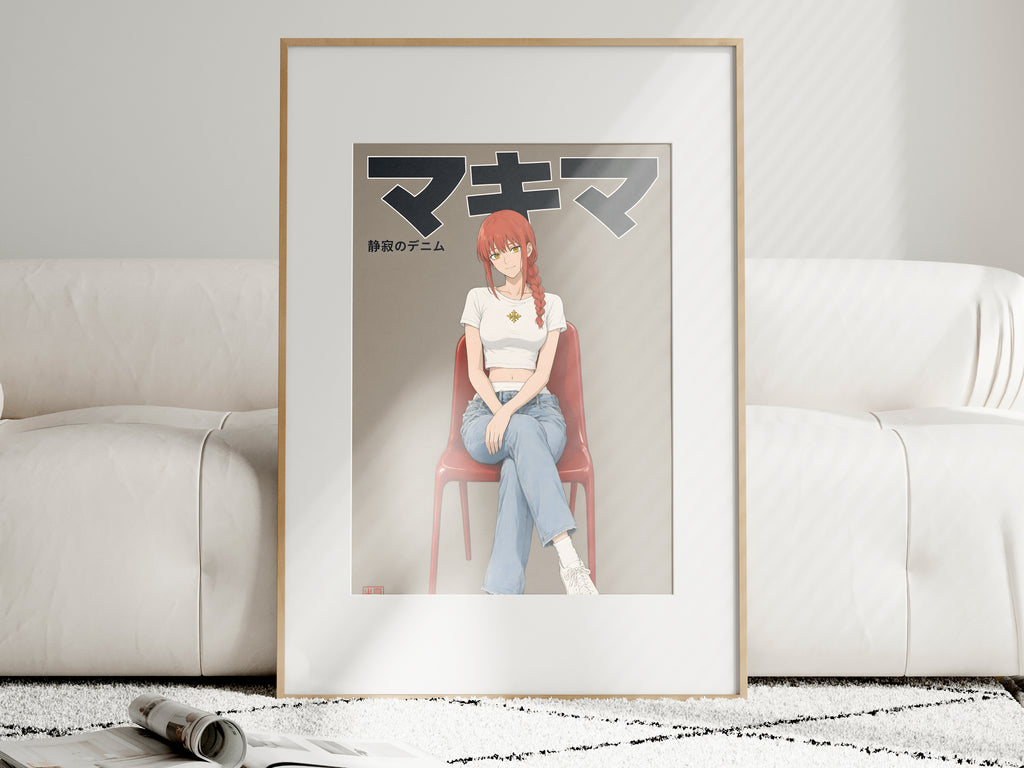Chainsaw Man Makima Denim Studio Anime Poster — i01463