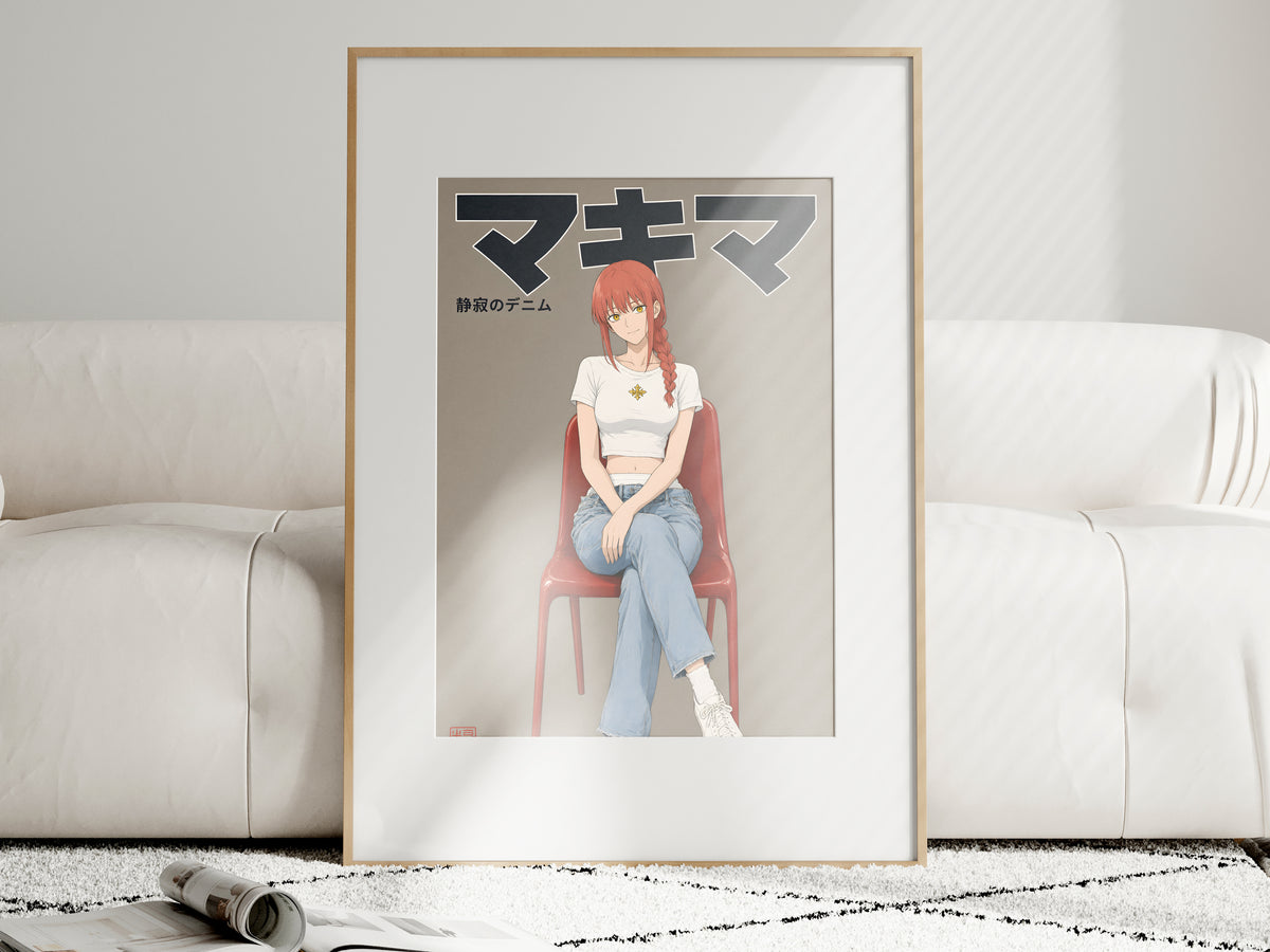 Chainsaw Man Makima Denim Studio Anime Poster — i01463