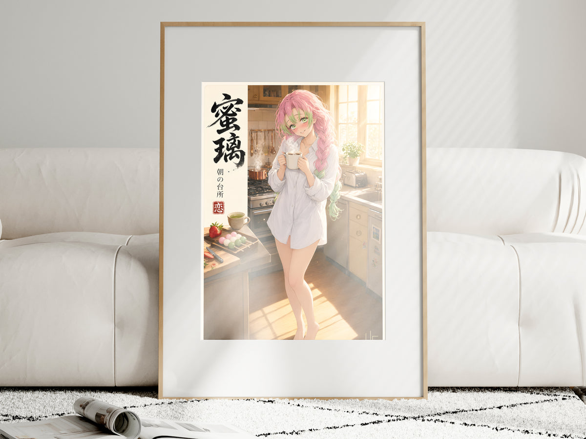 Demon Slayer Mitsuri Morning Kitchen Anime Poster — i01463