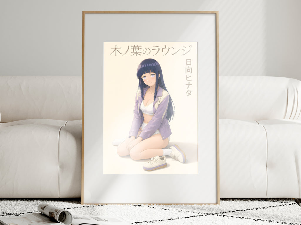 Naruto Hinata Lavender Lounge Anime Poster — i01463