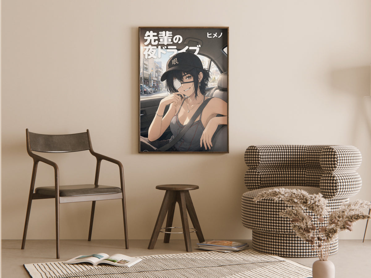 Chainsaw Man Himeno Car Seat Portrait Anime Poster — room