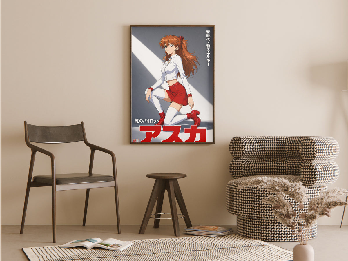Evangelion Asuka Idol Portrait Anime Poster — room