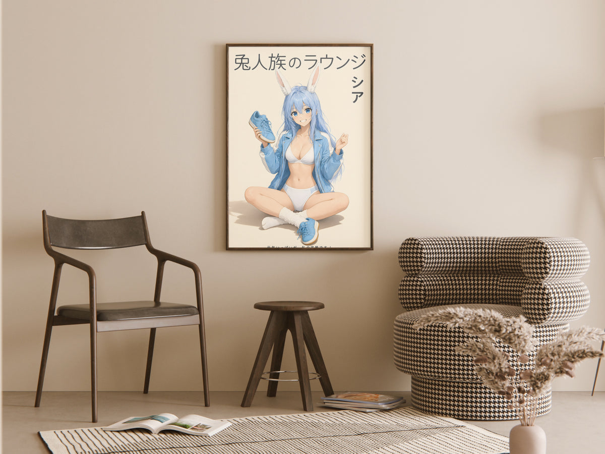 Arifureta Shea Blue Lounge Anime Poster — room