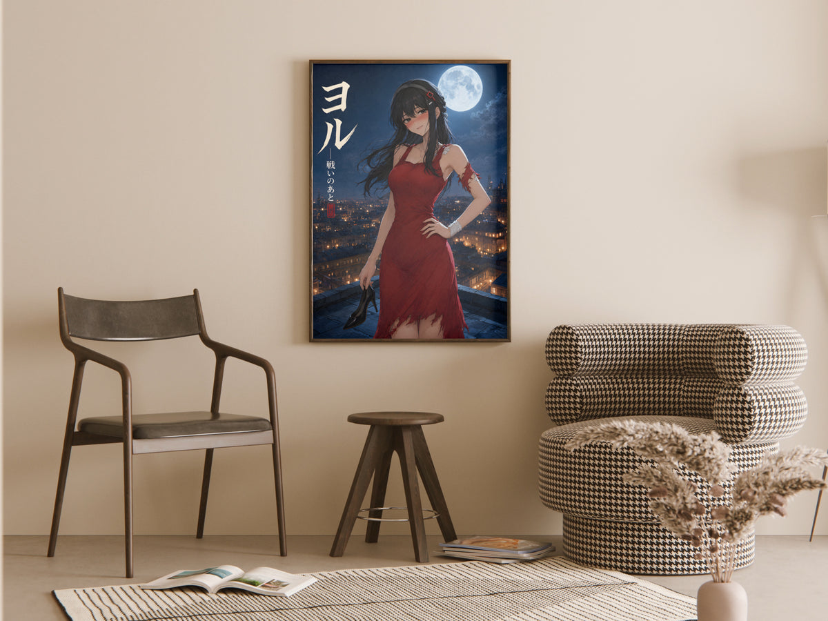Spy x Family Yor Moonlit Post-Battle Anime Poster — room