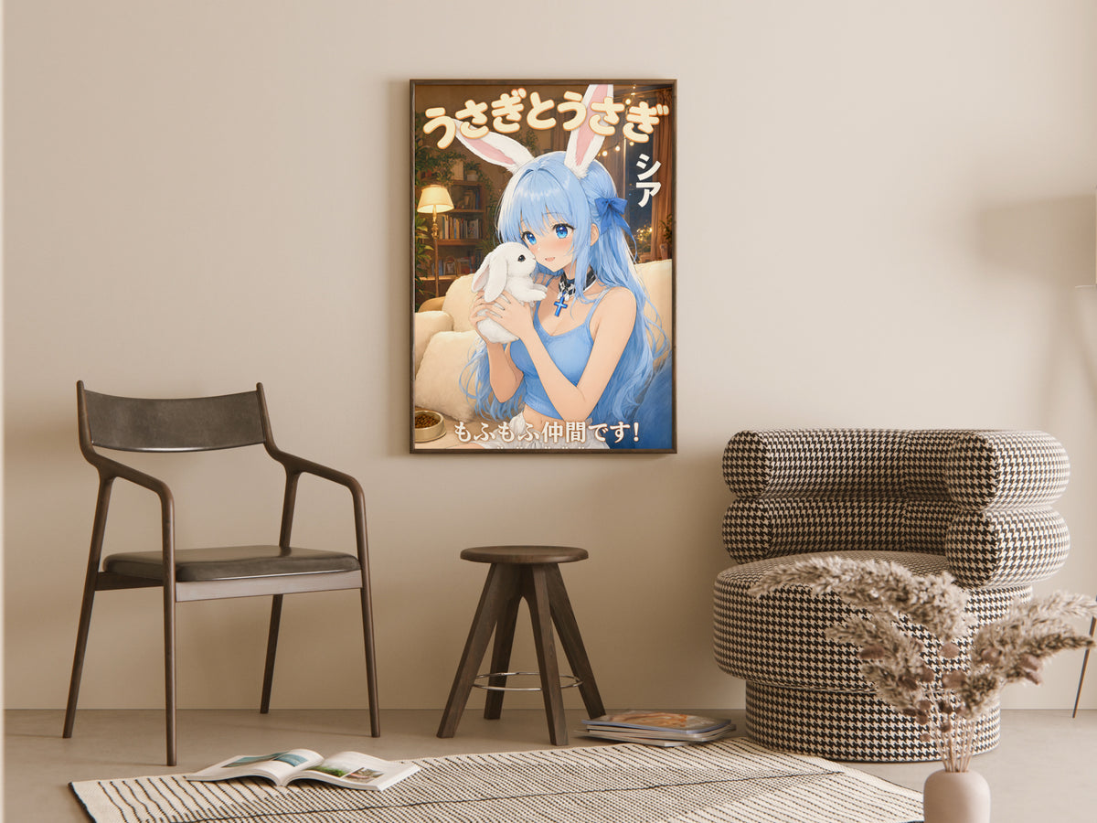 Arifureta Shea Cozy Rabbit Portrait Anime Poster — room