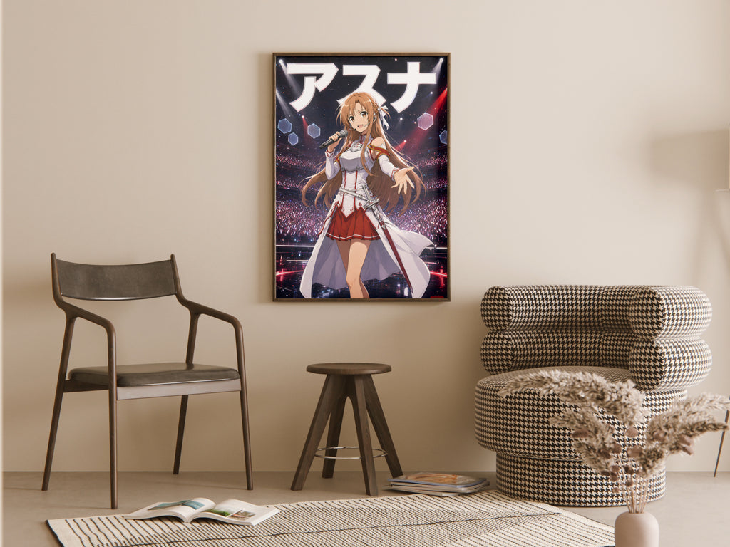 Sword Art Online Asuna Concert Stage Anime Poster — room