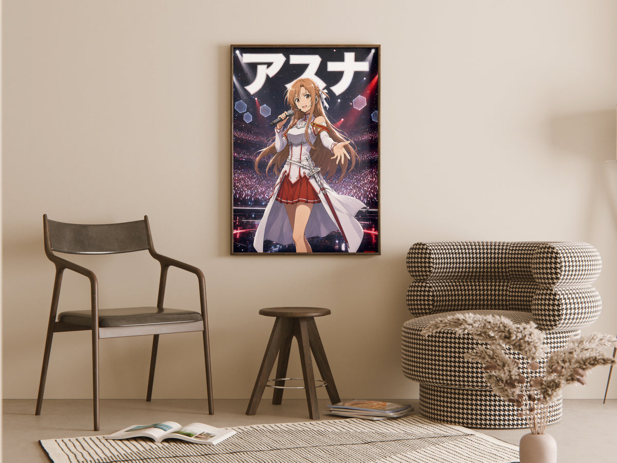 Sword Art Online Asuna Concert Stage Anime Poster — room