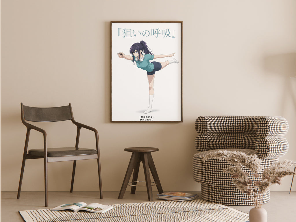 Kaiju No. 8 Mina Ashiro Balance Pose Anime Poster — room