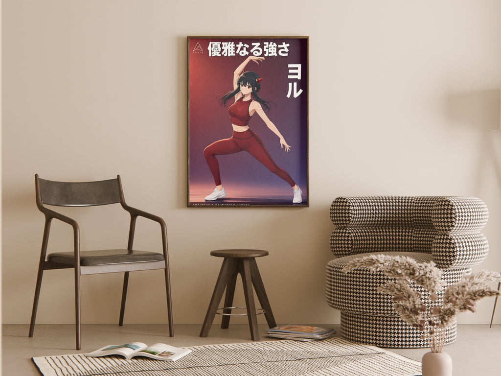 Spy x Family Yor Crimson Activewear Portrait Anime Poster — room