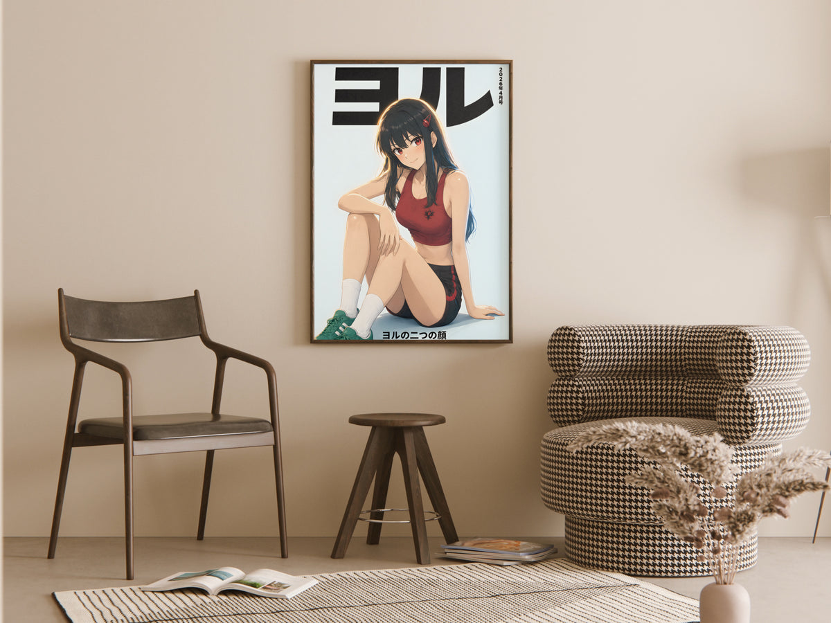 Spy x Family Yor Sporty Magazine Cover Anime Poster — room
