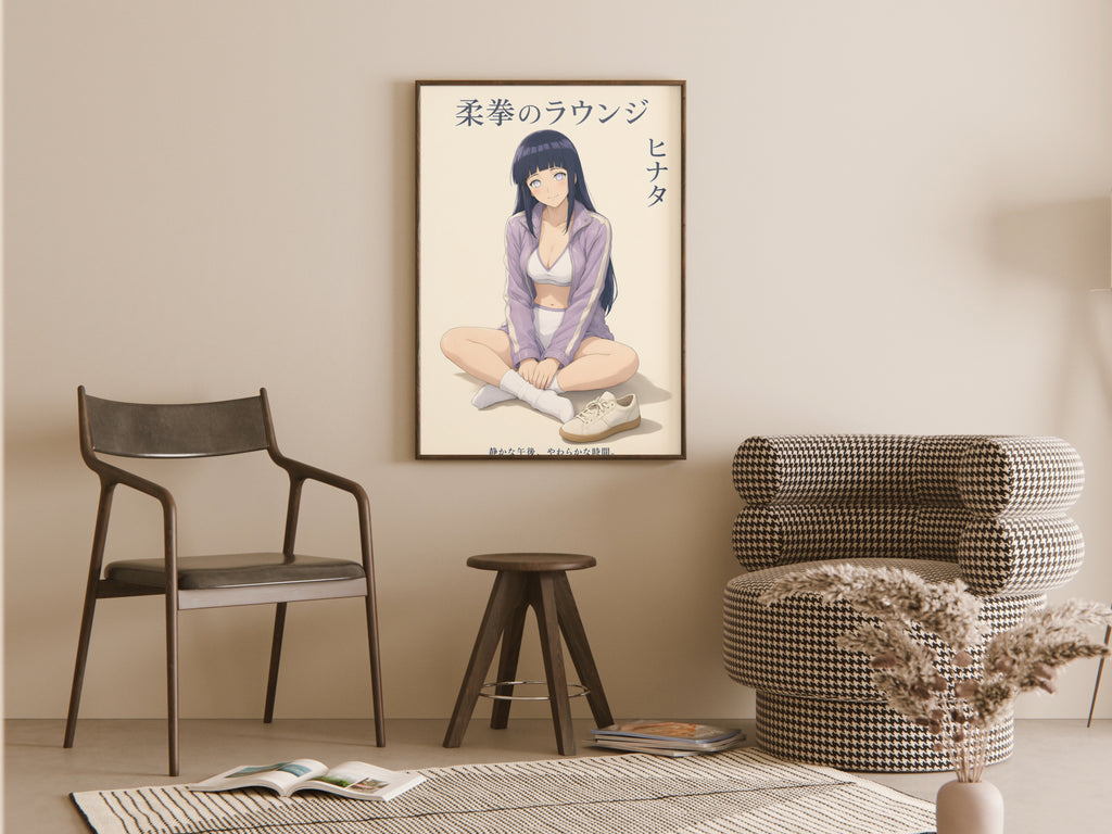 Naruto Hinata Lavender Lounge Anime Poster — room
