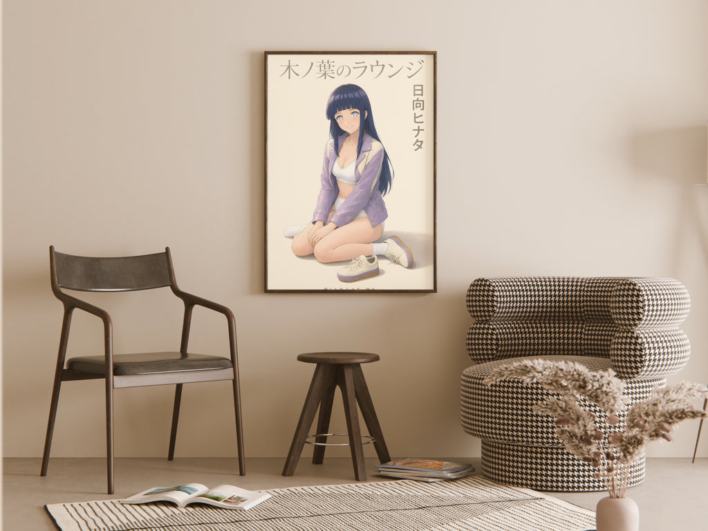 Naruto Hinata Lavender Lounge Anime Poster — room