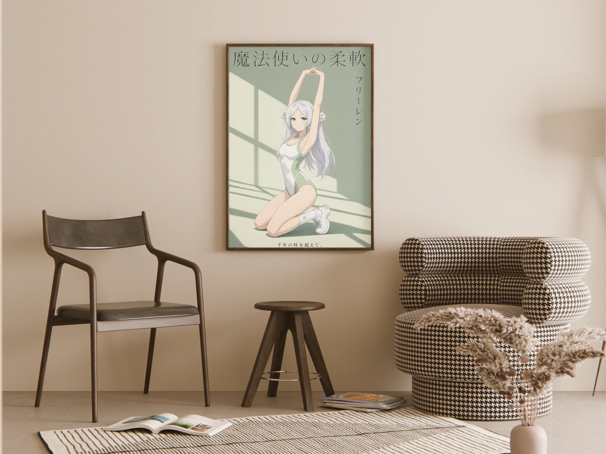 Frieren Sunlit Stretch Anime Poster — room