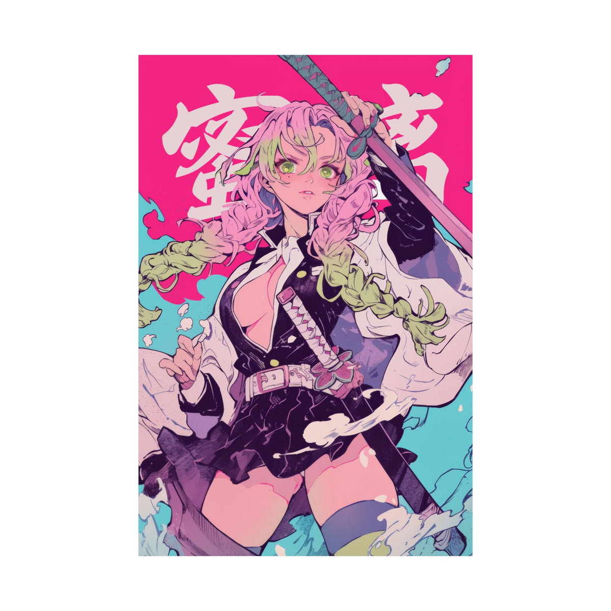 Demon Slayer Mitsuri Kanroji The Love Hashira Anime Poster