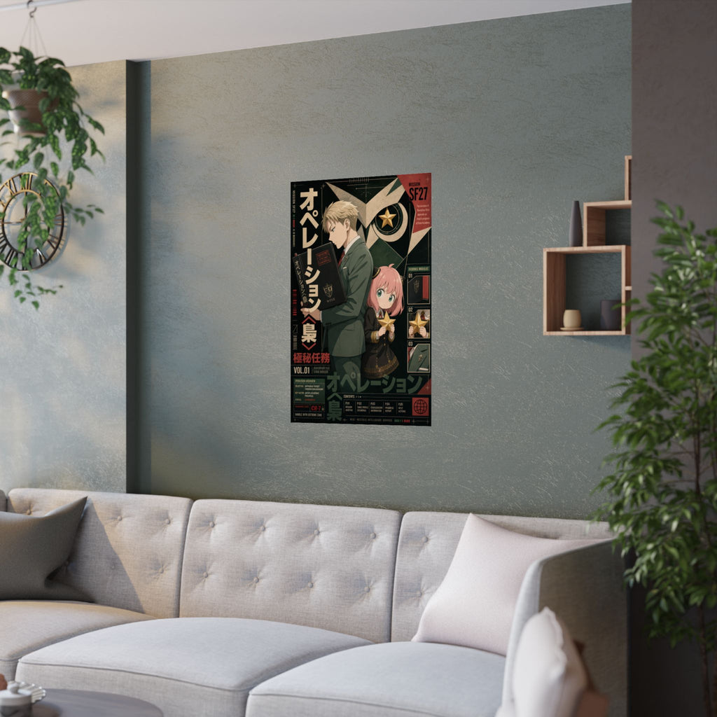 Operation Spy x Family Anime Poster Operation Strix Loid Anya Wall Art