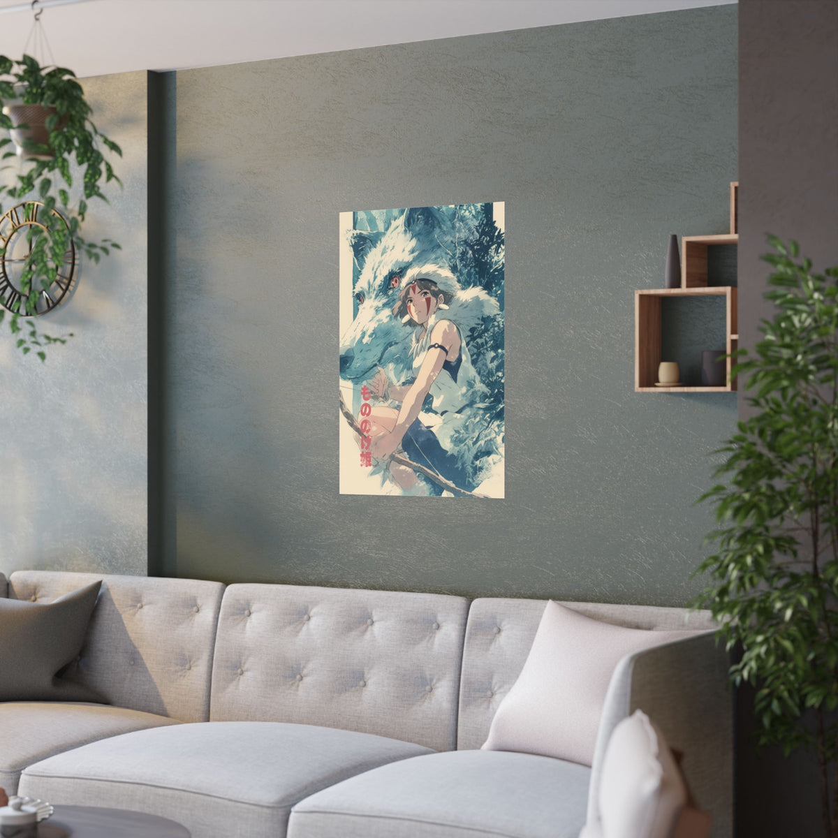 Princess Mononoke Wolf Anime Poster