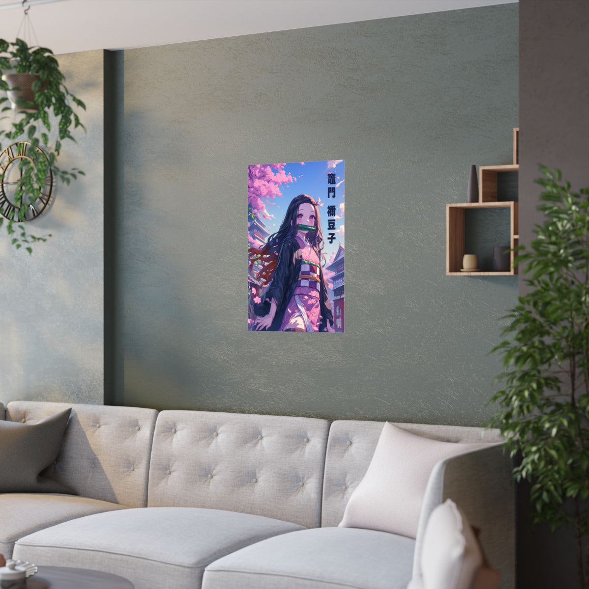 Demon Slayer Nezuko Pink Anime Poster