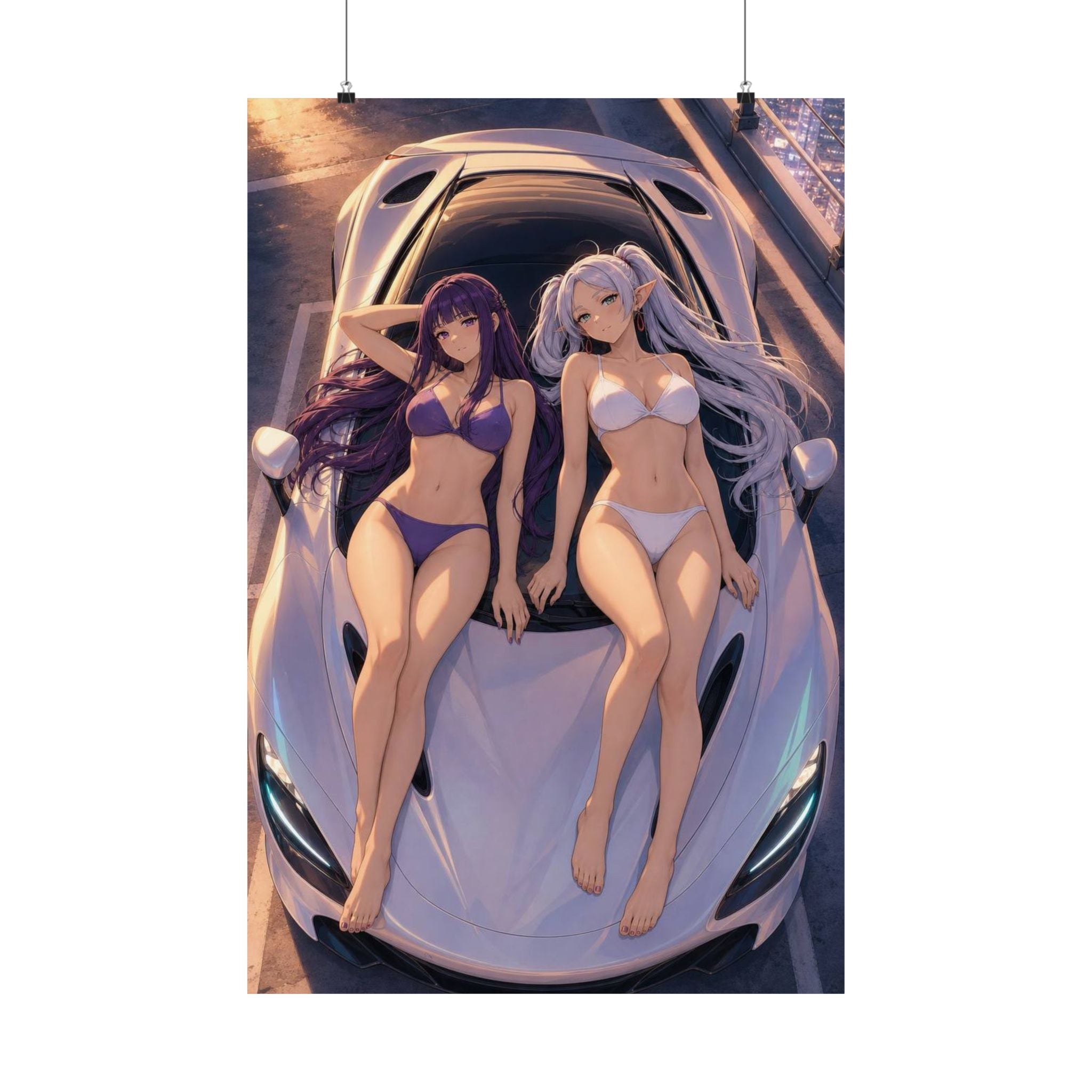 Frieren Fern Anime Poster Journey Beyond Adventure Art Print