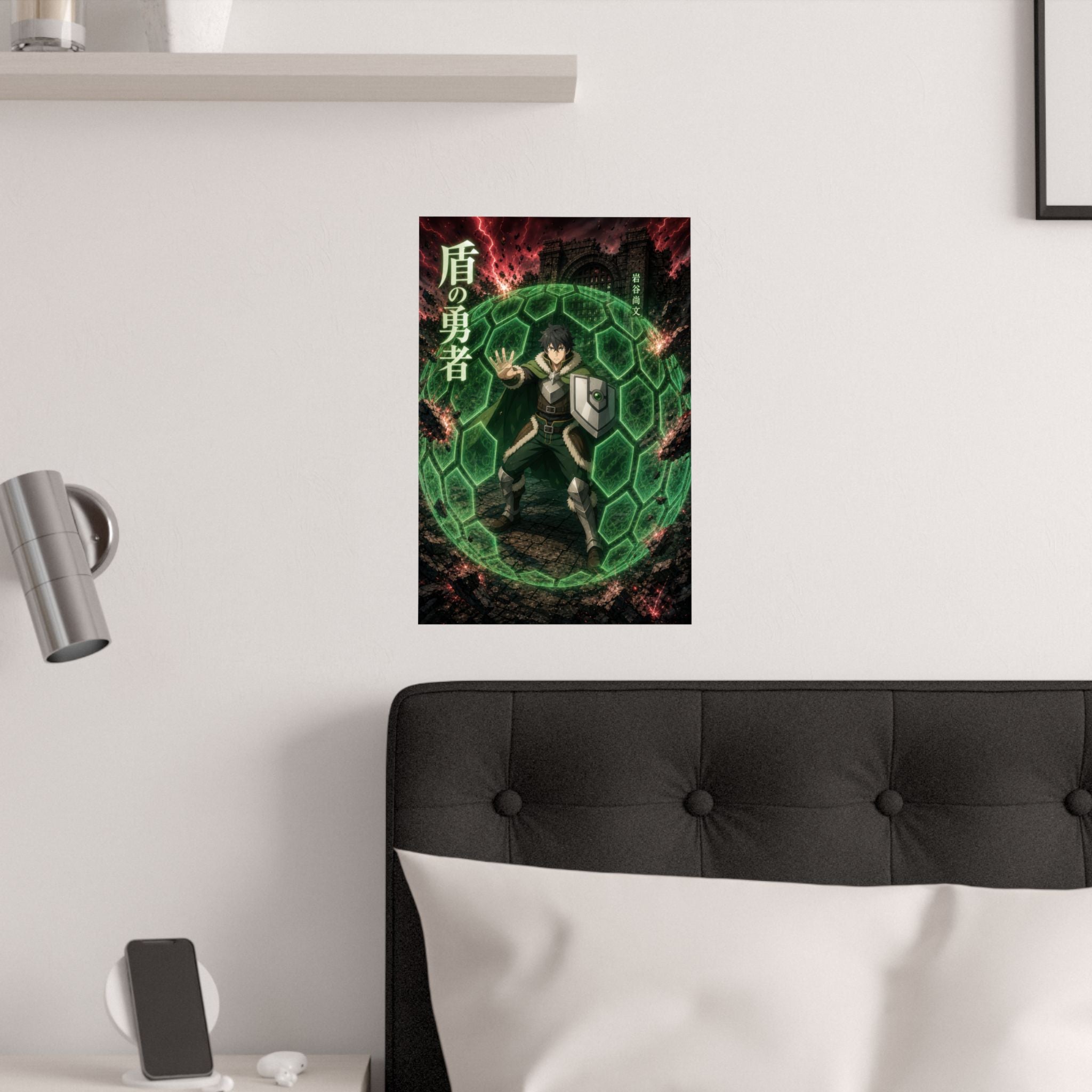 The Rising of the Shield Hero Naofumi Shield Prison Defensive Power Anime Poster