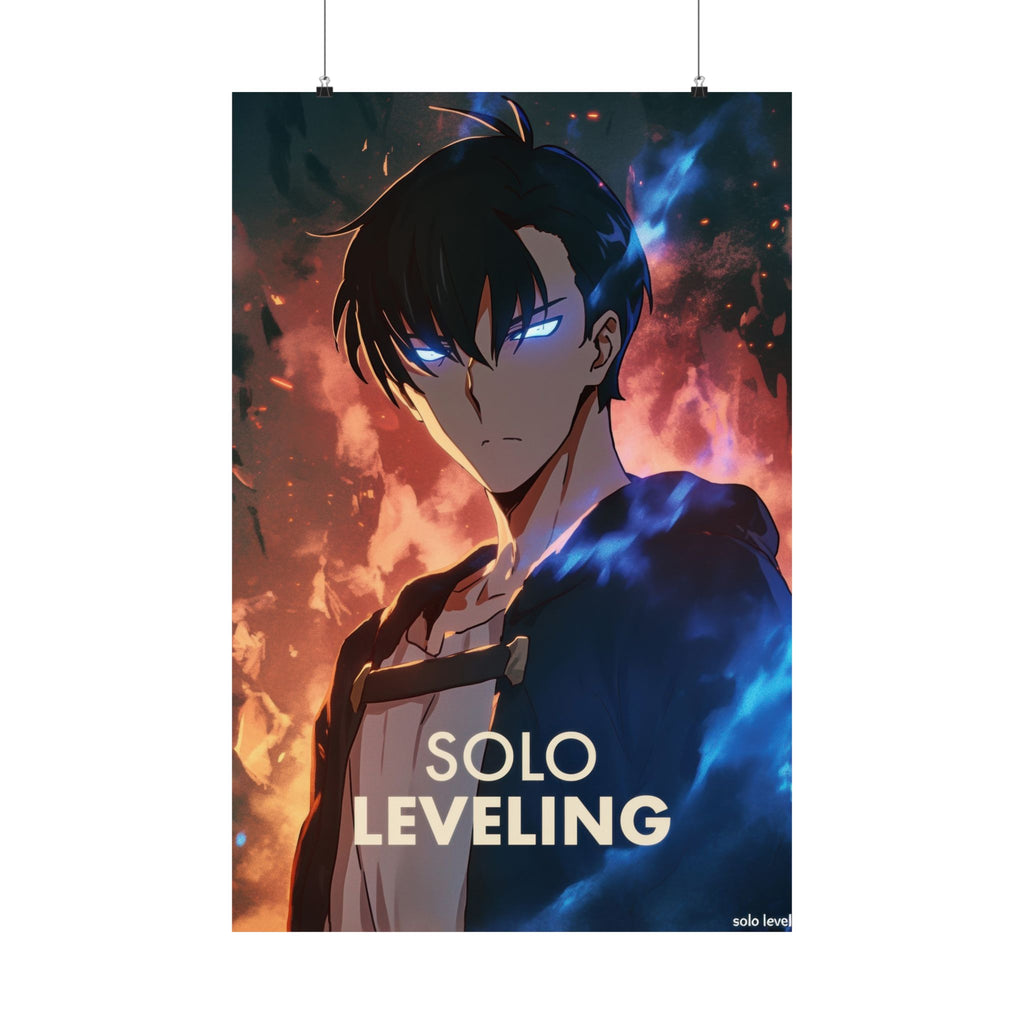 Solo Leveling Jinwoo Cave Anime Poster