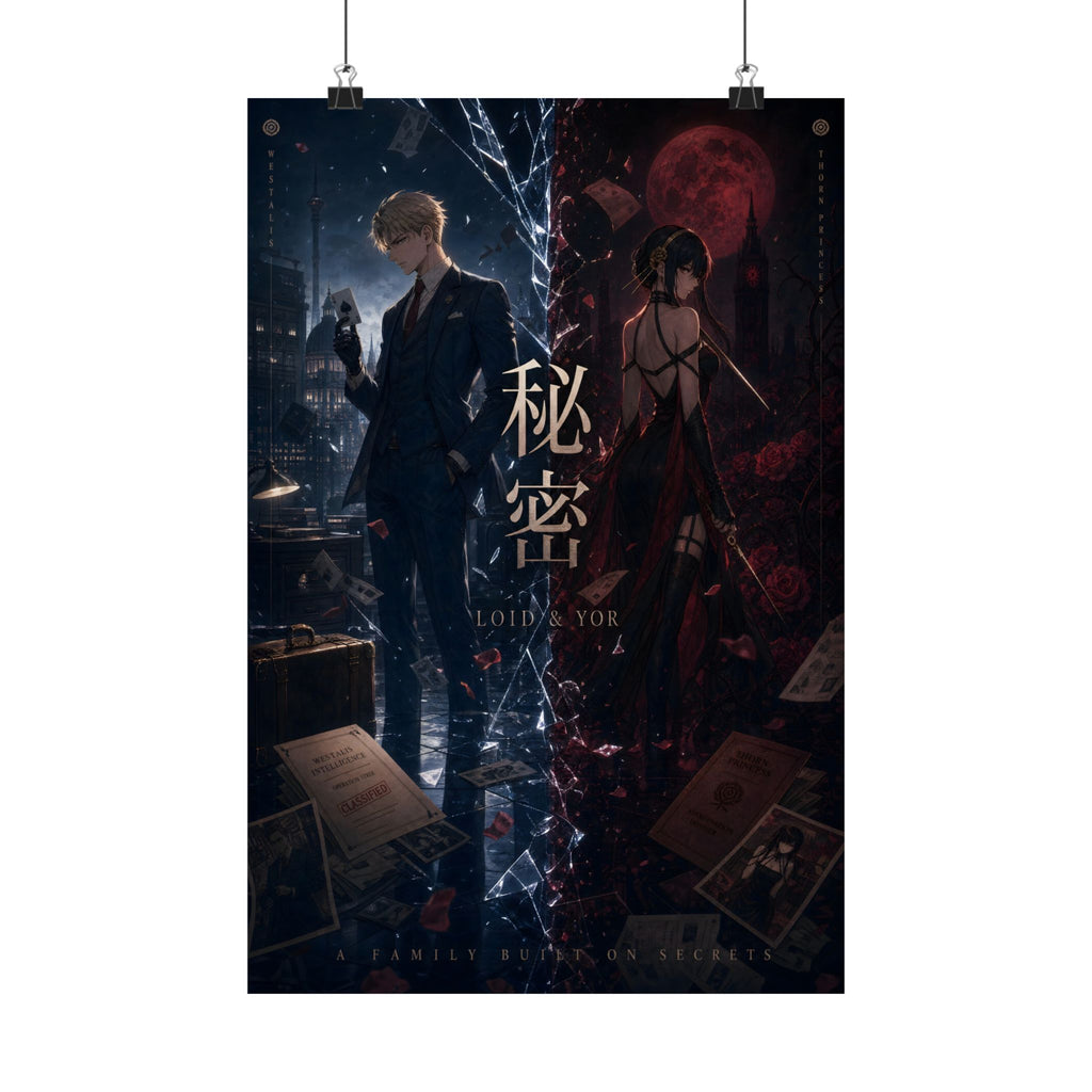 Loid and Yor Hidden Secrets Spy x Family Anime Poster