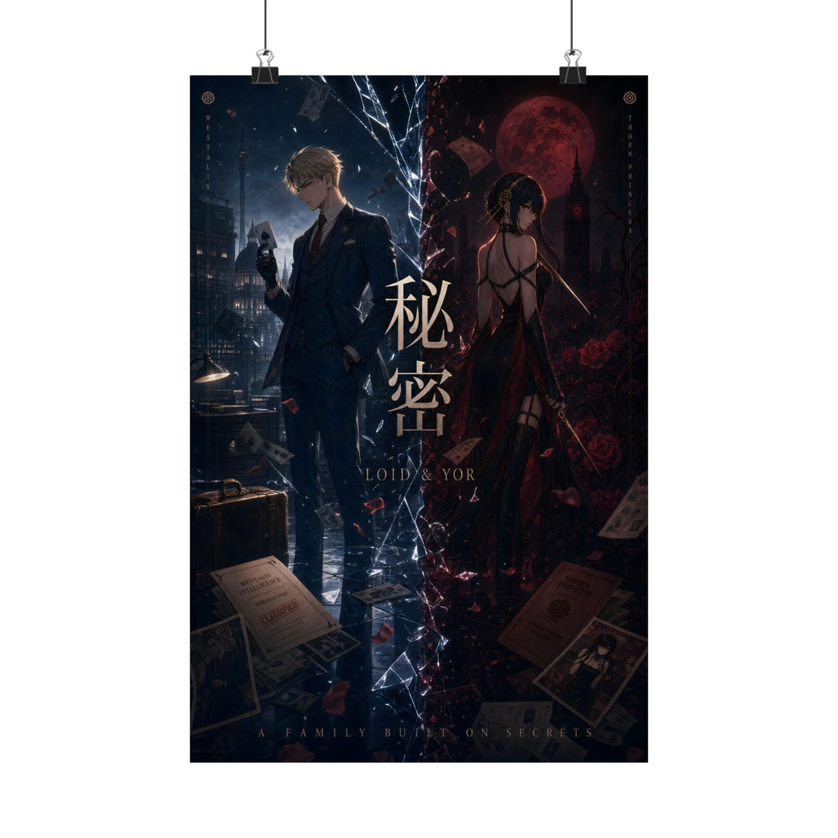 Loid and Yor Hidden Secrets Spy x Family Anime Poster