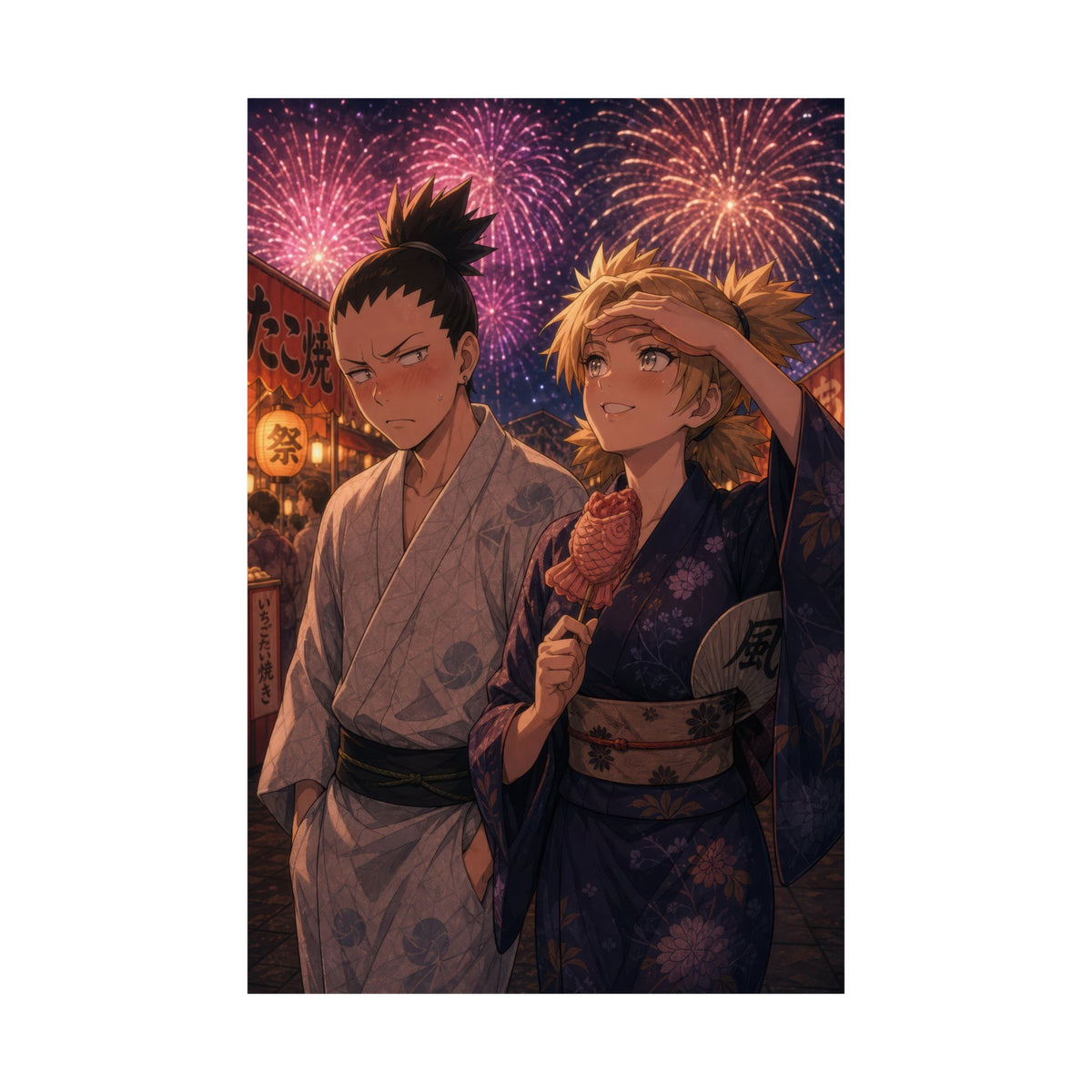 Naruto Nik01Fireworks Shikamaru Temari Fireworks Festival Ghibli Dreamy Festival
