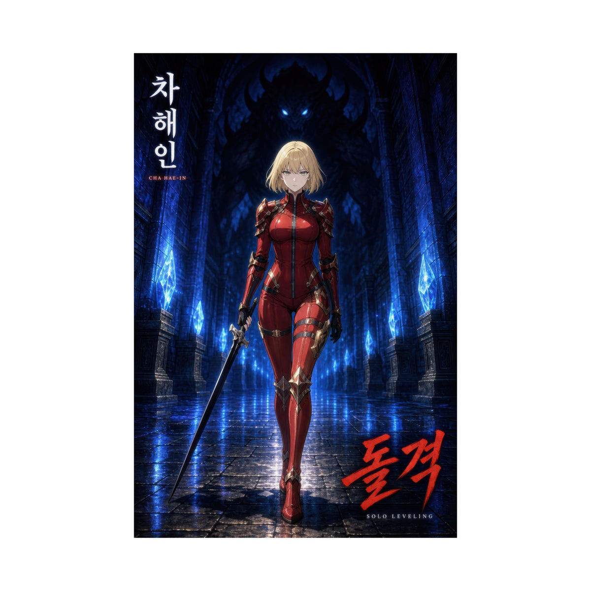 Solo Leveling Sl16 Haein Walking Toward Camera Dungeon Polished Anime Anime Post