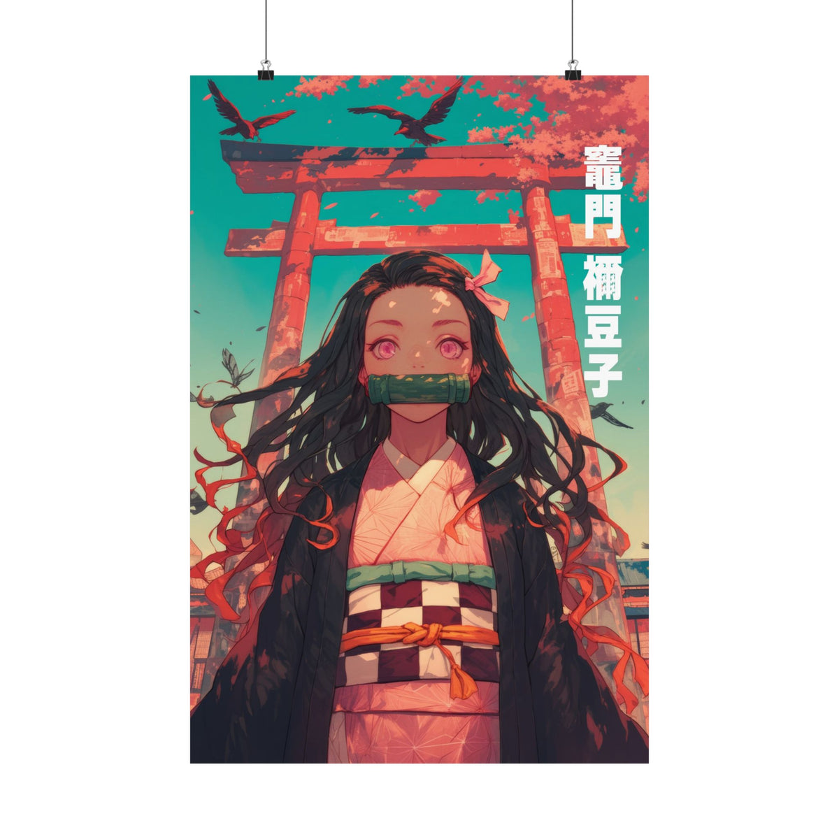 Demon Slayer Nezuko Shrine Anime Poster