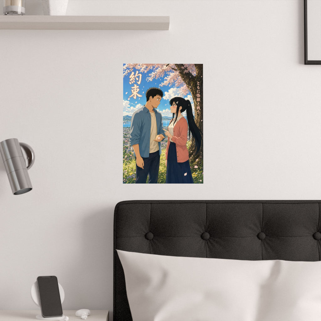Kaiju No. 8 Kj8 R08 Kafka Mina Childhood Promise Tree Miyazaki Anime Poster