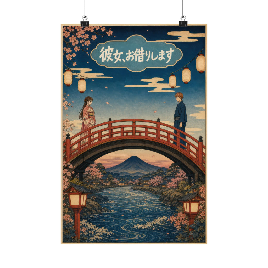 Rent a Girlfriend G10 Ukiyoe Bridge Anime Poster