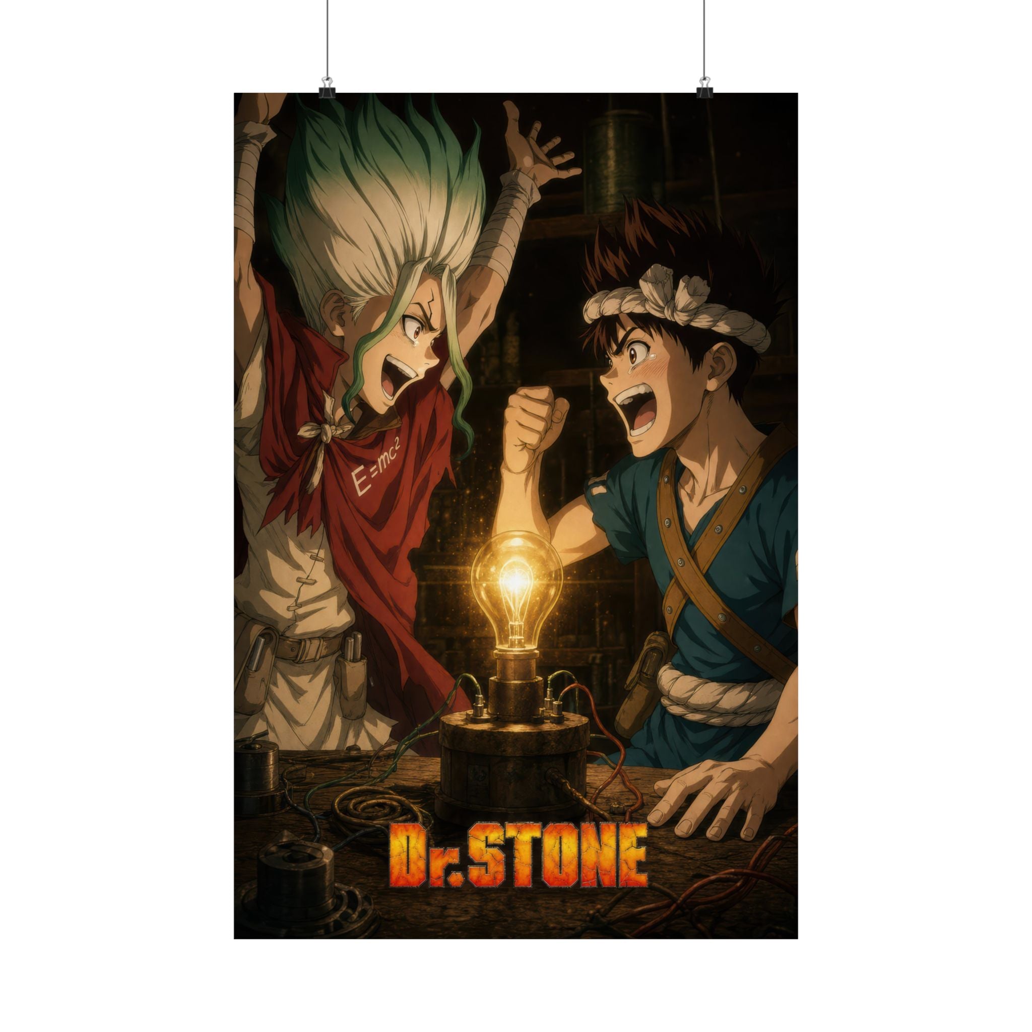 Dr. Stone P20 Senku Chrome Joy Anime Poster