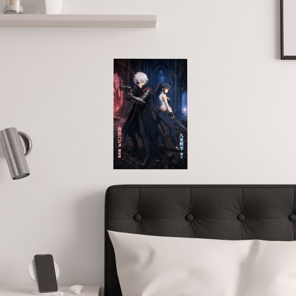 Arifureta Hajime Shizuku Back To Back Combat Anime Poster