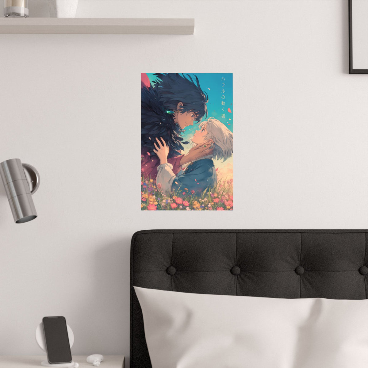 Howls Moving Castle Howl Holding Sophie Anime Poster