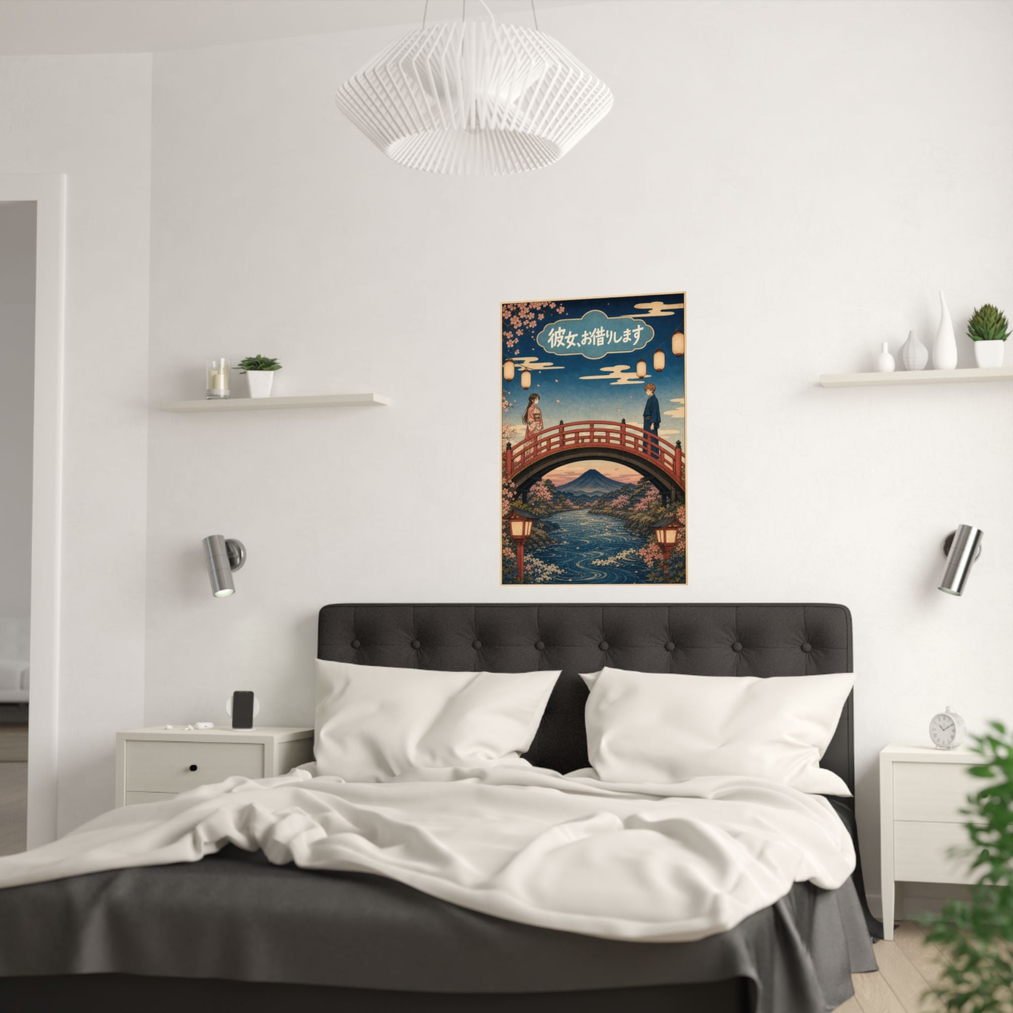 Rent a Girlfriend G10 Ukiyoe Bridge Anime Poster