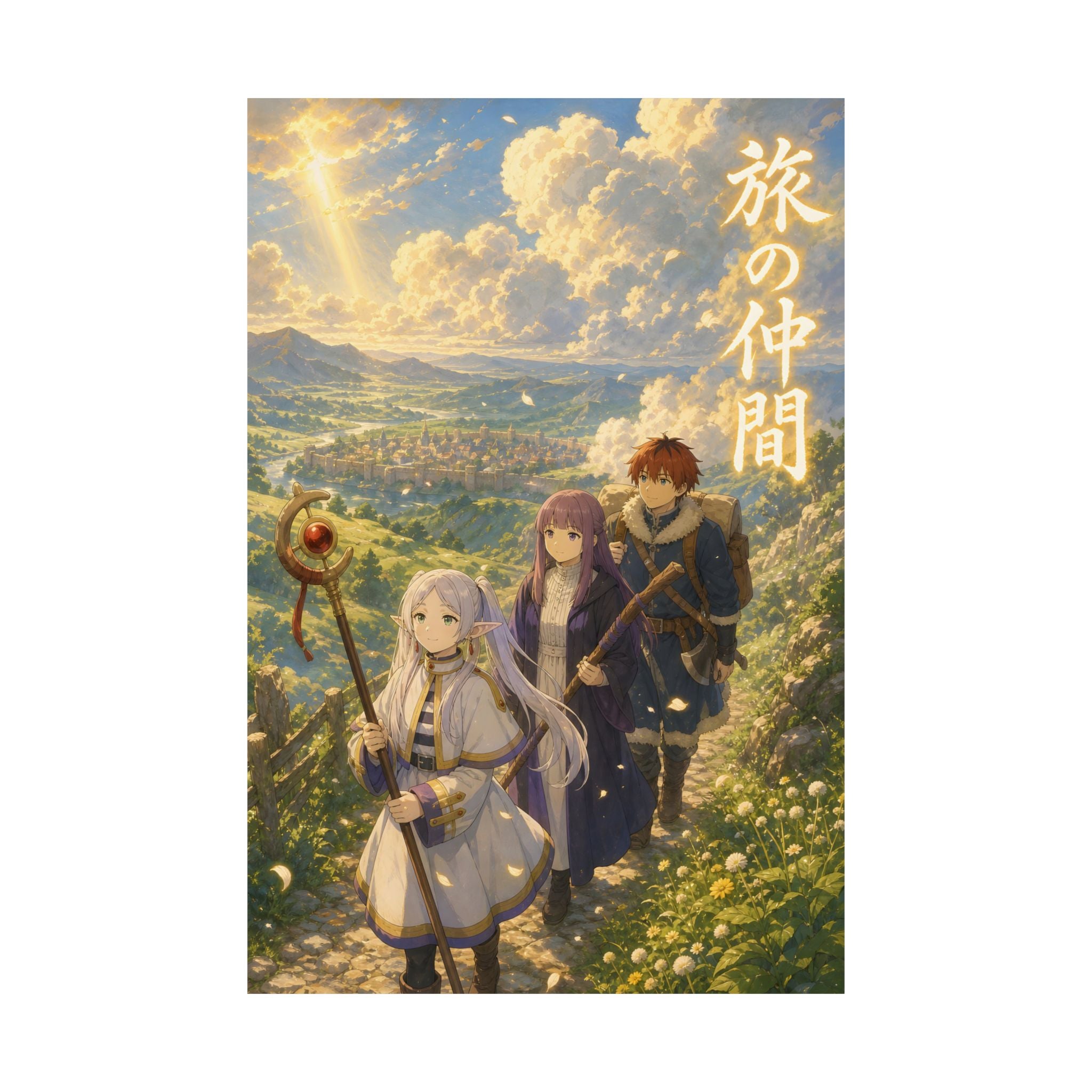 Frieren Fr05 Party Road Anime Poster
