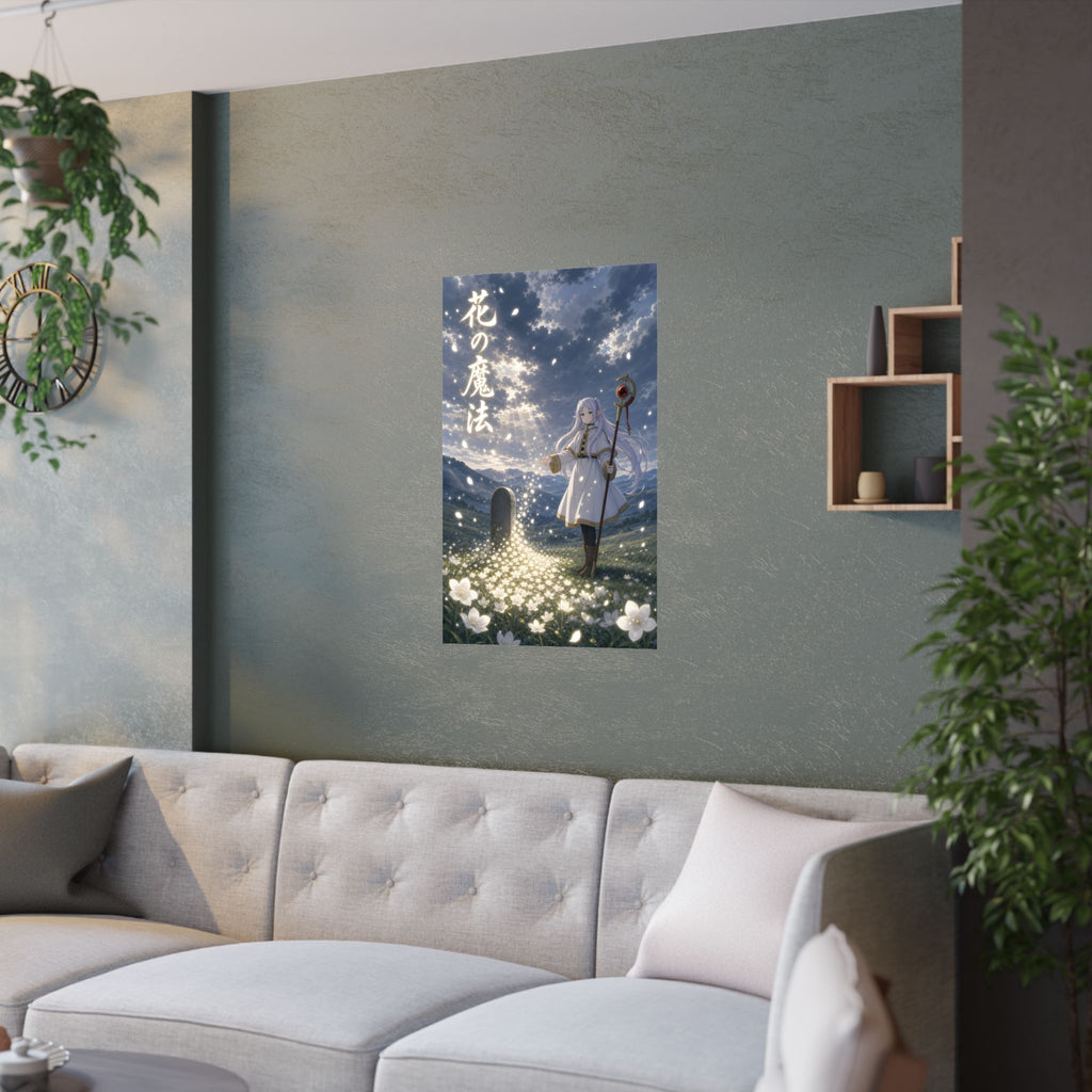 Frieren Fr35 Flower Spell Anime Poster