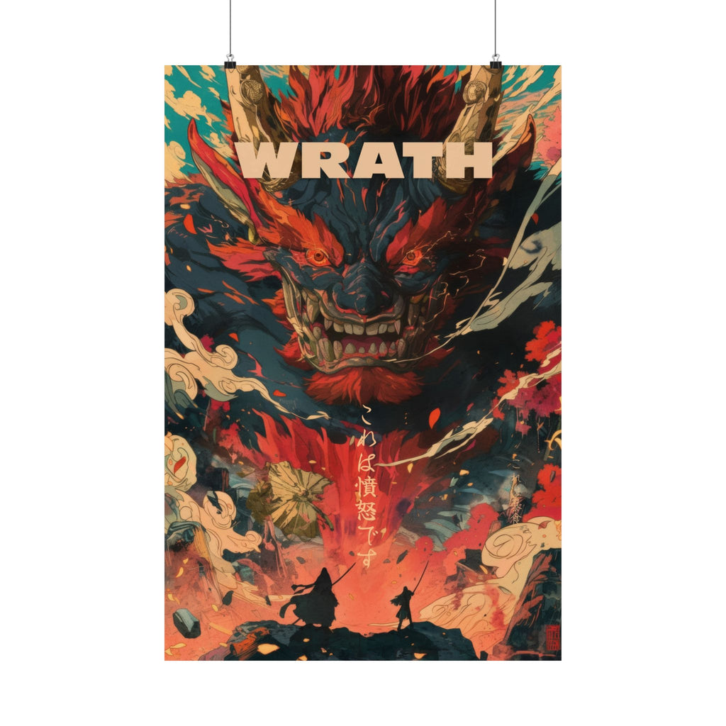 Wrath - Two vs Monster Anime Poster