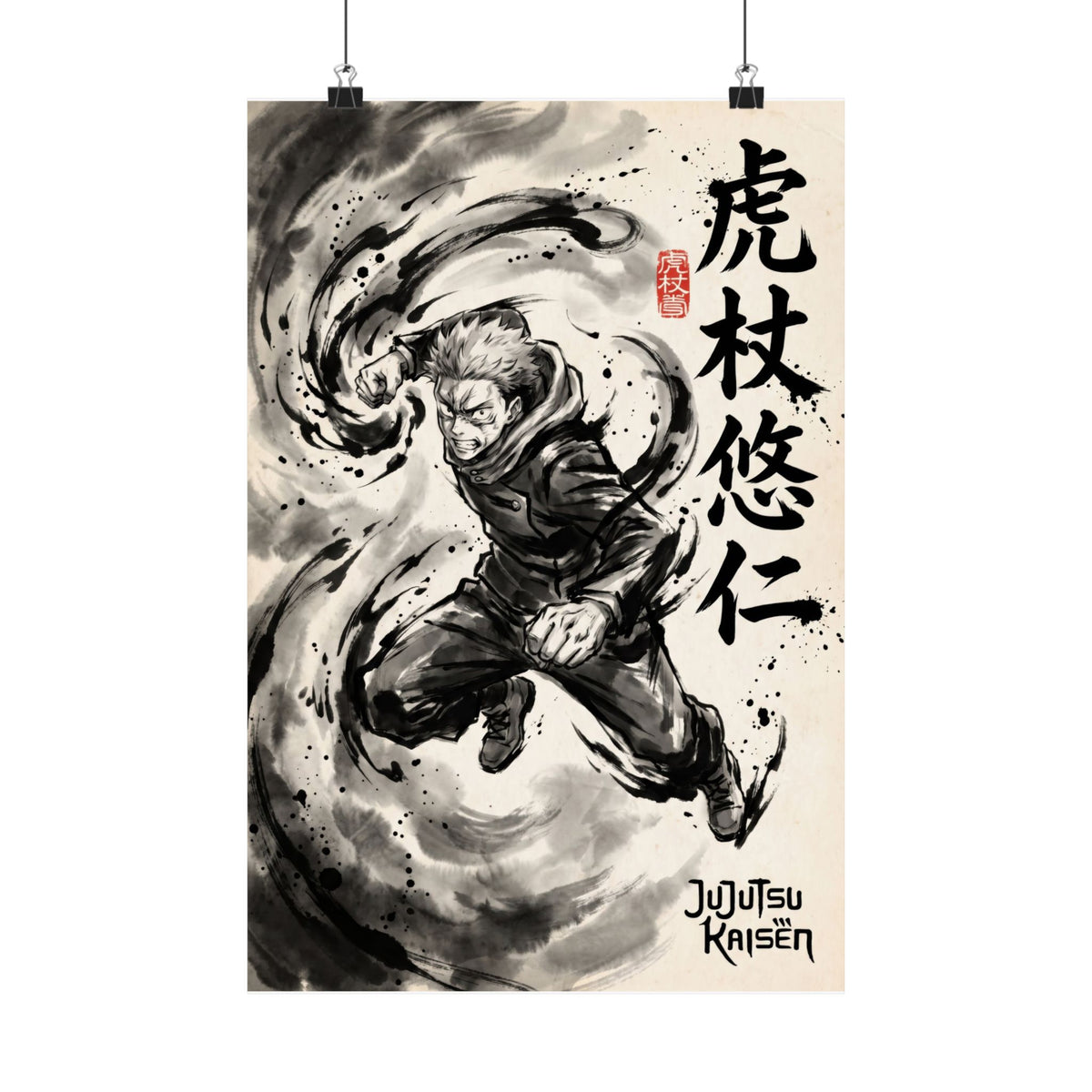 Jujutsu Kaisen Yuji V1 Anime Poster