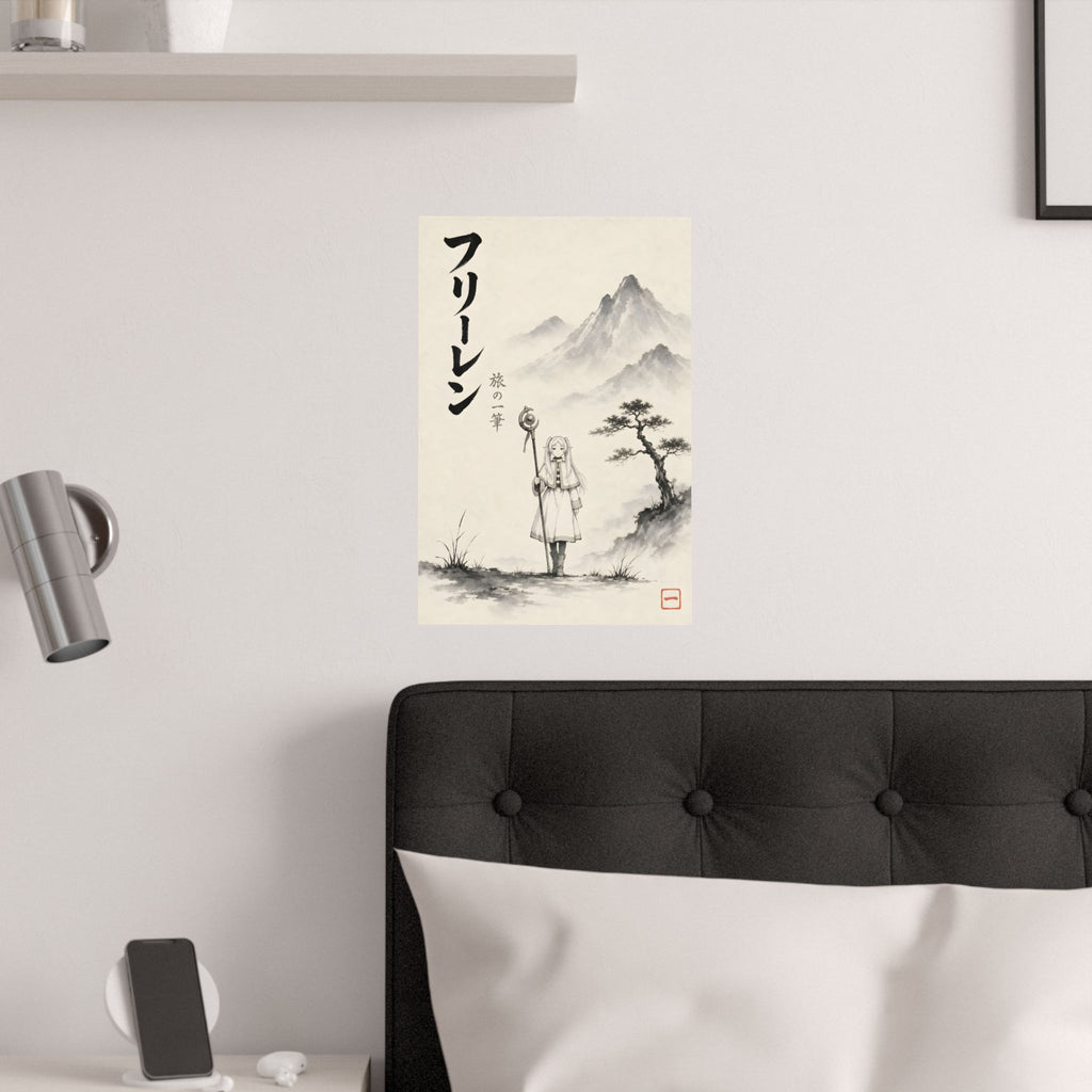 Frieren Fr15 Sumi E Anime Poster