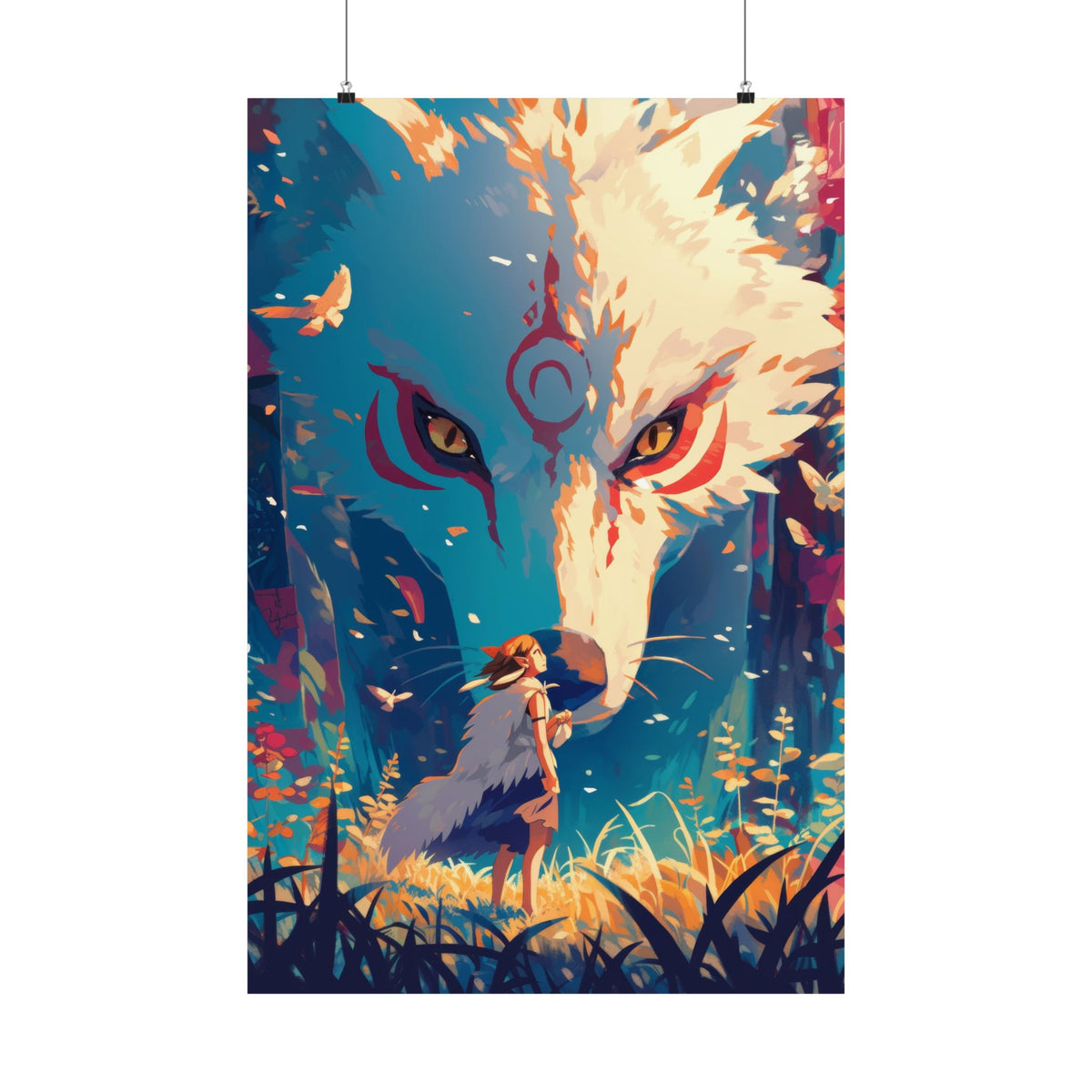 Princess Mononoke Fox 3 Anime Poster